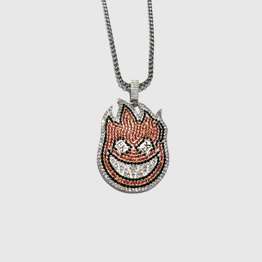 Spit Fire Necklace Silver