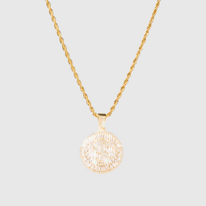 Dollar Sign Necklace Gold