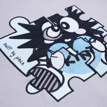 LOVE 365 Puzzle Love Stitches Tee Grey