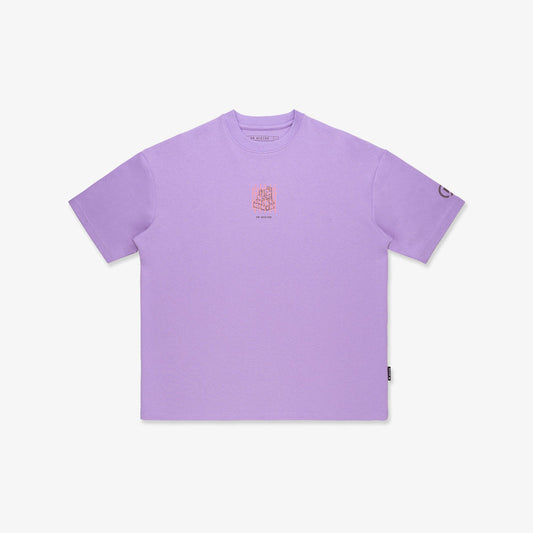 Wooden Dino Broad Tee - Lavender Purple