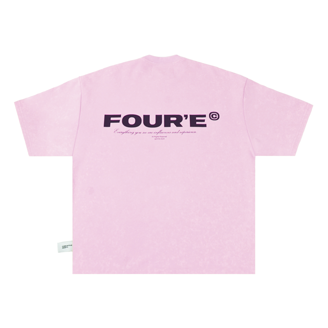 Everyday Logo Tee - Washed Pink