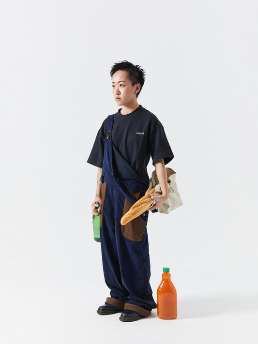 Unisex Corduroy Overall Jumpsuit