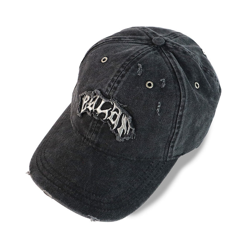 RC Distressed Embroidery Logo Cap Black