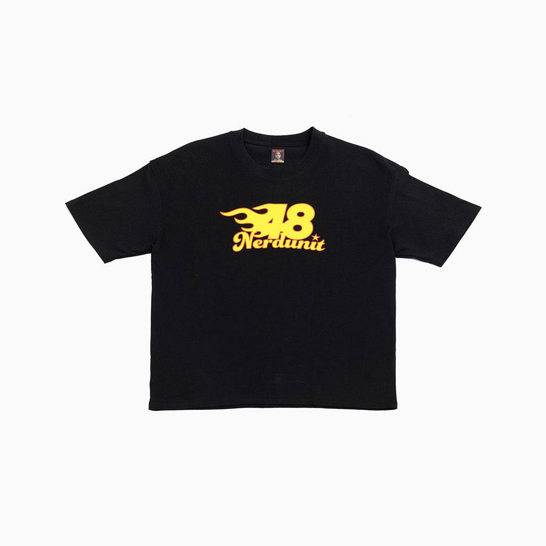 "CODE48 YW" Tee | Black