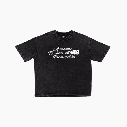 "THRIVE" Washed Tee | Black