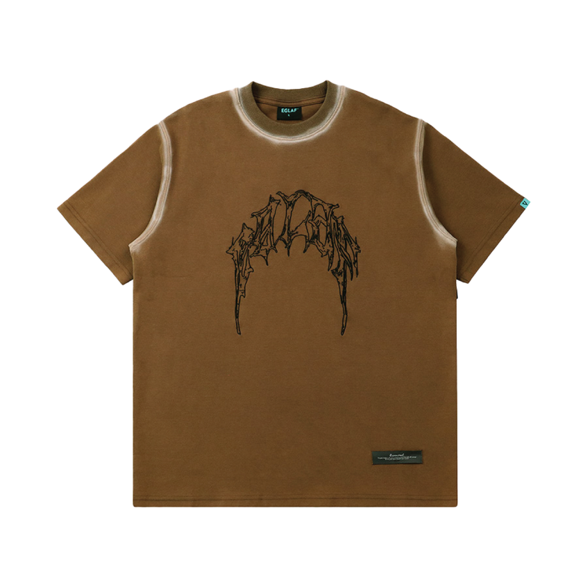 RC Stoned Washed Tee Brown