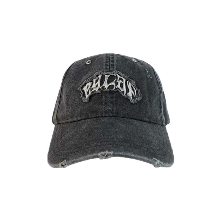 RC Distressed Embroidery Logo Cap Black