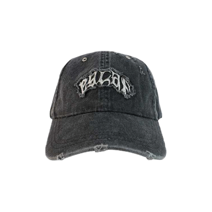 RC Distressed Embroidery Logo Cap Black