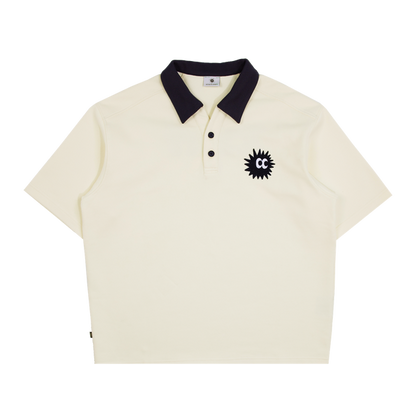 Vintage Lunar Woven Polo Cream