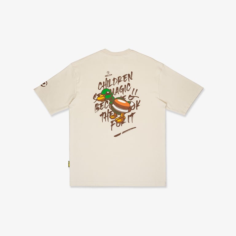 Balloon Duck Oversized Tee - Beige