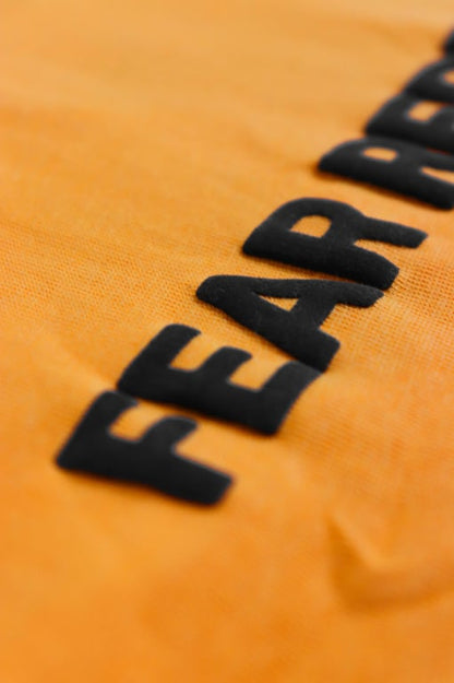 SS24 EMBOSSED LOGO ORANGE TEE