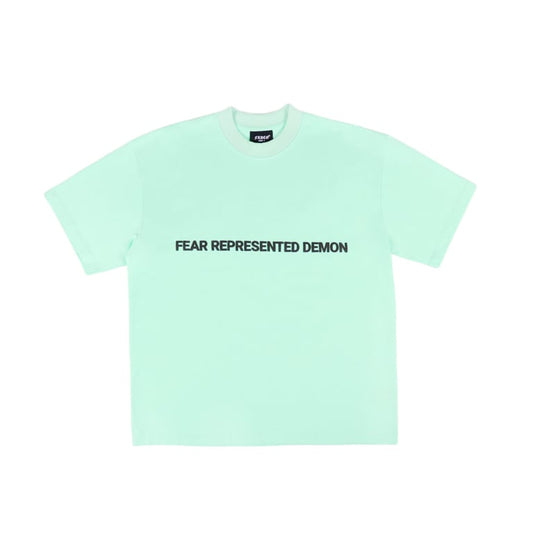 SS24 EMBOSSED LOGO CYAN TEE