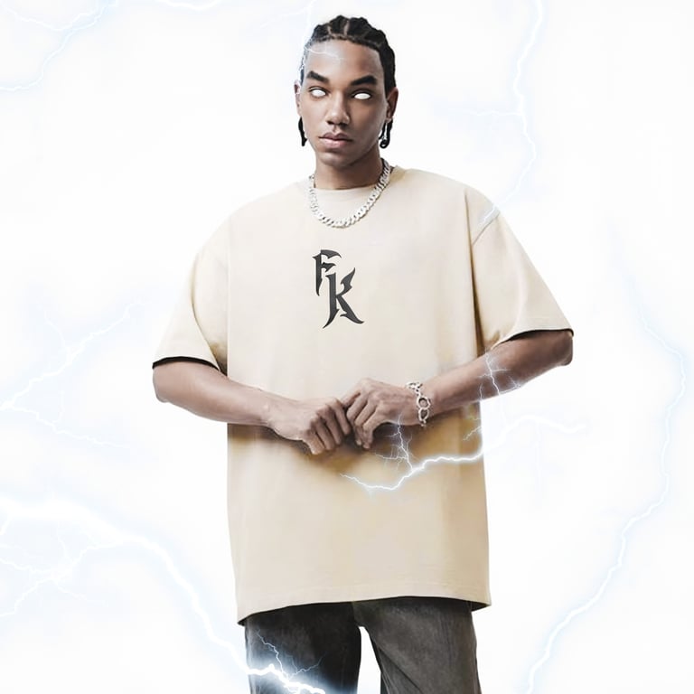 S23 FK SIGNATURE LOGO KHAKI TEE