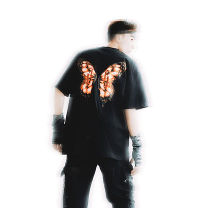 FK BUTTLEFLY LOGO BLACK TEE