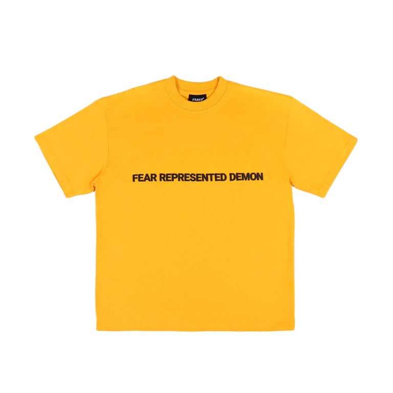 SS24 EMBOSSED LOGO ORANGE TEE