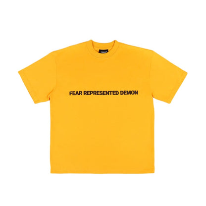 SS24 EMBOSSED LOGO ORANGE TEE