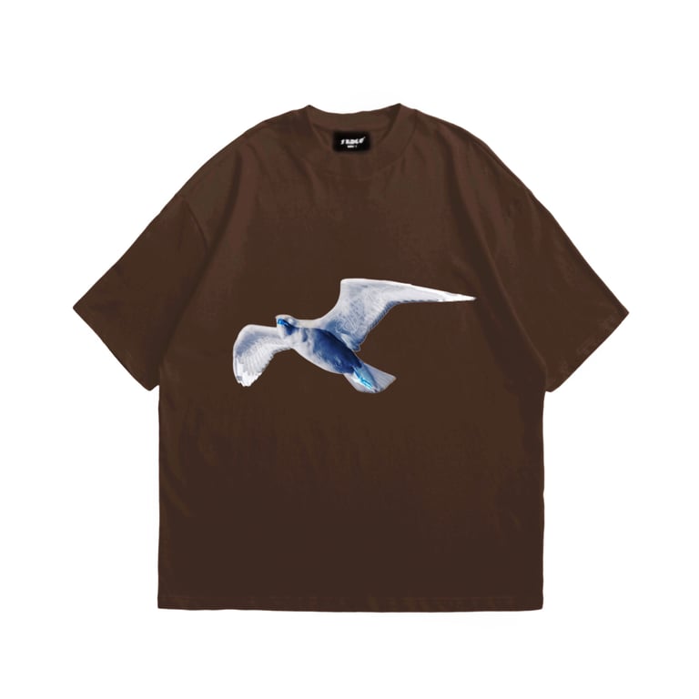 EGYPT BIRD LOGO BROWN TEE