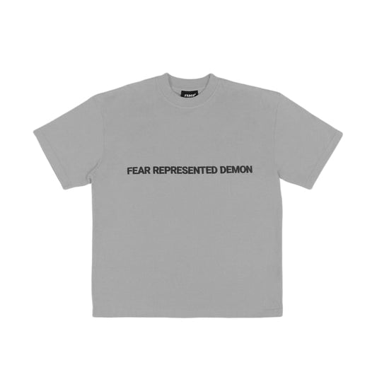 SS24 EMBOSSED LOGO GREY TEE