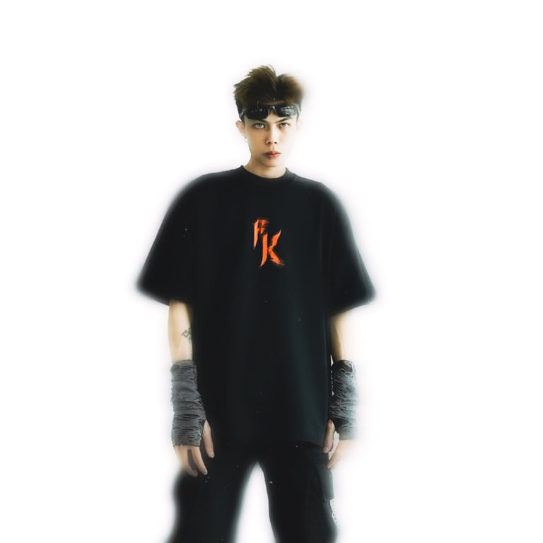 FK BUTTLEFLY LOGO BLACK TEE