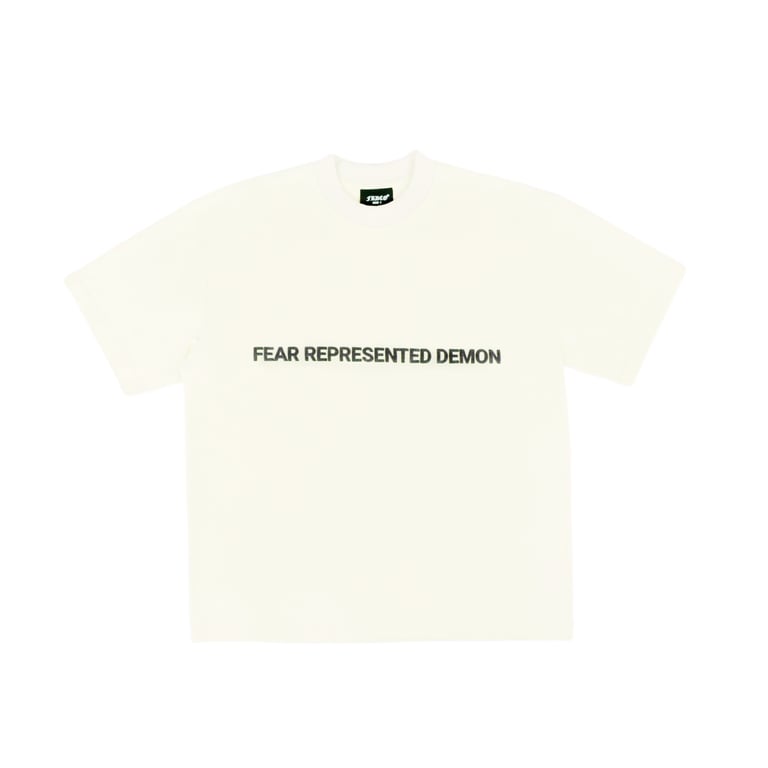 SS24 EMBOSSED LOGO CREAM TEE