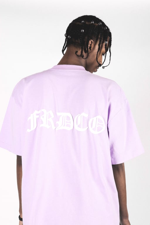 SS24 EMBOSSED LOGO PURPLE TEE