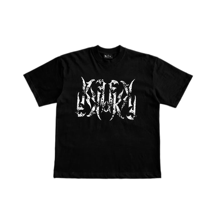 FK TEAR LOGO BLACK TEE