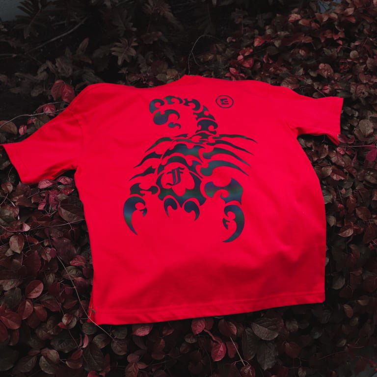 FRDCO X ENDLESS REFLECTIVE SCORPION RED TEE