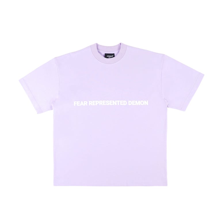 SS24 EMBOSSED LOGO PURPLE TEE