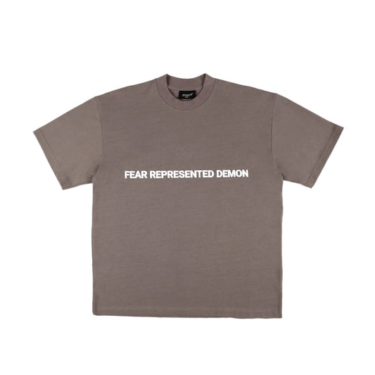 SS24 EMBOSSED LOGO KHAKI TEE