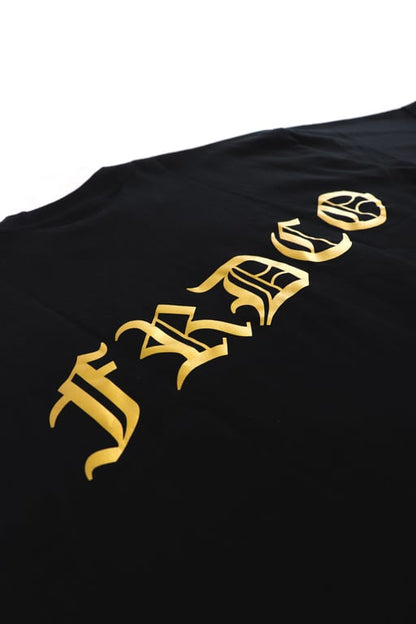 SS24 GOLD LOGO BLACK TEE