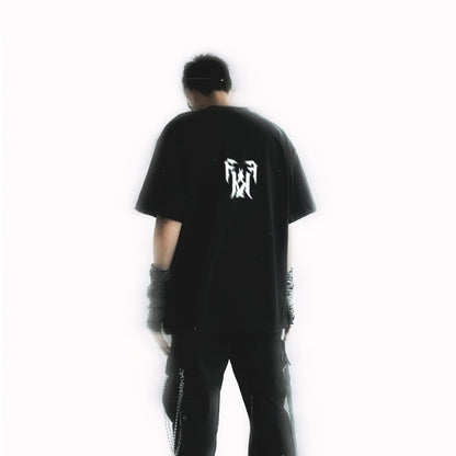 FK BLUE KID LOGO BLACK TEE